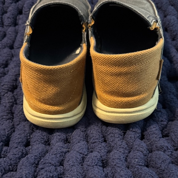 CROCS Blue and Tan Loafers - Picture 3 of 5